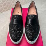 Kate Spade Shoes | Kate Spade Clove Black Glitter Slip On Sneaker | Color: Black | Size: 9.5