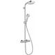 Colonne de douche thermostatique Showerpipe Crometta 160 - chrome - 1 jet