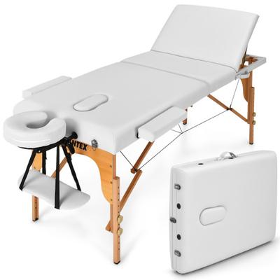 Costway 3 Fold Portable Adjustable Massage Table w...