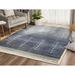 Vintage Blue Indoor Machine-Made Rectangle Area Rug Mesa Collection