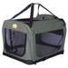 Go Pet Club Sage Green Soft Crate