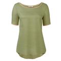 La Fée Maraboutée La Feé Maraboutée Leinen-Shirt, 34 - Khaki, Damen, aus Leinen