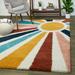 Helia Rainbow Sunrise Shag Area Rug