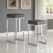 Contemporary Clean Design Chrome with Grey or Black Seat Stool