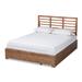 Piera Ash Brown Finished Wood 3-Drawer Platform Storage Bed