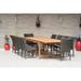 Amazonia Melissa 11-piece Distressed Grey/ Brown Extendable Dining Set