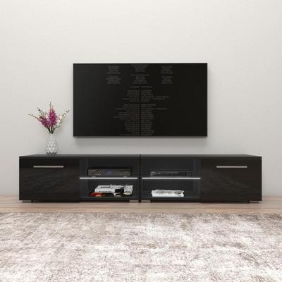 Moon Matte Gloss TV Stand with 16 Color LED Lights