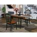 East West Furniture Kitchen Table Set Includes a Rectangle Dining Room Table with Dropleaf and Dining Chairs (Pieces Options)