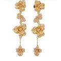 Kate Spade Jewelry | Kate Spade Precious Pansy Linear Earrings | Color: Gold | Size: Os