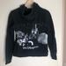 Disney Tops | Disney Parks Walt Disney World Black Zip Up Hoodie | Color: Black/White | Size: S