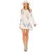 Free People Dresses | Free People Clear Skies Printed Tunic Shoulder | Color: White/Yellow | Size: M