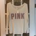 Pink Victoria's Secret Tops | Medium Pink Victorias Secret Top Nwt Final Markdo | Color: Cream/Pink | Size: M