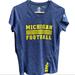 Adidas Tops | Adidas Climalite Women’s University Michigan Wolverines Football V-Neck T-Shirt | Color: Blue/Yellow | Size: S