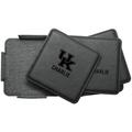 Kentucky Wildcats 4-Pack Personalized Leather Coaster Set