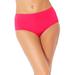 Plus Size Women's Mid-Rise Full Coverage Swim Brief by Swimsuits For All in Salsa (Size 16)