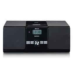 Lenco MC-030BK Kompaktanlage mit Bluetooth - Toploader CD/MP3 Player - PLL FM Radio - USB - 2 x 5 Watt RMS - Fernbedienung - Schwarz