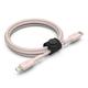 Belkin BOOSTCHARGE USB C Cable with Lightning Connector + Strap Rose Gold 5ft