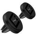 Cellet - 2 Pack - Magnetic Air Vent Mount Compatible with LG Reflect Car Mount with Extra Strength Magnet Plate (Quick-Snap Technology) Smartphone Cradle Holder and Atom Wipe