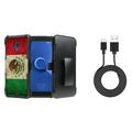 Bemz Accessory Bundle for Alcatel idealXTRA (AT&T) - Heavy Duty Armor Stand Holster Case (Rustic Mexico Flag) USB Cable (3 feet) and Atom Cloth for Alcatel idealXTRA (AT&T)