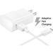 OEM Quick Fast Charger For LG K8 (2018) / Zone 4 / Tribute Dynasty Cell Phones [Wall Charger + 5 FT Micro USB Cable] - AFC uses dual voltages for up to 50% faster charging! - Bulk Packaging - White