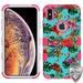 Apple iPhone XS Max (6.5 inch) Phone Case Tuff Hybrid Shockproof Impact Rubber Dual Layer Armor Rugged Hard TPU Protective Case Cover Flamingo Tropical Pink Case For iPhone XS Max (6.5 )