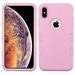 Apple iPhone XS Max (6.5 inch) (2018 Model) Phone Case Tuff Hybrid Shockproof Impact Rubber Dual Layer Hard Soft Protective Case Cover Logo Rubberized Soft Pink Case for Apple iPhone XS Max (6.5 )