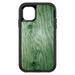 DistinctInk Custom SKIN / DECAL compatible with OtterBox Defender for iPhone 11 (6.1 Screen) - Green Weathered Wood Grain Print - Printed Wood Grain Image