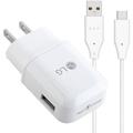 Original Genuine LG Fast Charger Compatible with LG K41S LG K51S LG K61 Stylo 4 Stylo 5 Stylo 5+ Nexus 5X Adapter + Type C Cable - White