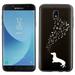 Slim-Fit Case for Samsung Galaxy J7 Crown / J7 Aura / J7 Star / J7 Refine OneToughShield Â® Scratch-Resistant TPU (Black Bezel) Protective Phone Case - Dachshund/Puppy Music