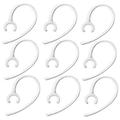 epacks Snap-in Replacement Ear Hooks for Wireless Bluetooth Earbuds Headset Earhook Clips - Universal Spare Clamp Hooks 9 Pack Clear