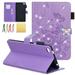 Case for Lenovo Tab 4 7 TB-7504X Tablet Allytech Emboss Butterfly Dianmond PU Leather Cover Folio Case Stand with Cash Card Slots for Lenovo Tab 4 7 TB-7504X Tablet Purple