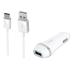 2-in-1 Type-C USB Chargers Bundle for OnePlus 3T OnePlus 3 OnePlus 2 Lenovo ZUK Z1 YOGA Tab 3 Plus (White) - 2.1Ah Car Charger Adapter + USB Charging Cable