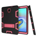 Galaxy Tab A 10.5 2018 Case Mignova [Heavy Duty ]Rugged Hybrid Protective Case with Build in Kickstand for Samsung Galaxy Tab A 10.5 inch SM-T590/ T595(Black+Pink)
