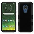 TUFF Hybrid Series Phone Case Compatible with Motorola Moto G7 Power Shockproof (Military Grade Certified) Protector Cover Case - Black