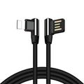 90 Degree Right Angle L Shape 6ft Long USB Cable for T-Mobile iPhone 8 - AT&T iPhone 7 Plus - Sprint iPhone 7 Plus - T-Mobile iPhone 7 Plus - Verizon iPhone 7 Plus - AT&T iPhone 7 - Sprint iPhone 7