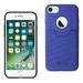 Iphone 8/ 7 Anti-slip Texture Protector Cover With Card Slot In Navy