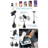 Universal Car Cup Holder Phone Mount Adjustable Long Arm Gooseneck Cell Phone Holder with 360Â° Rotatable Cradle for Most Smartphones Such as iPhone Samsung LG Motorola Google HTC and GPS