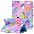 Allytech 10 Inch Tablet Case PU Leather Stand Cover for Fire HD 10 RCA 10 Viking Pro / Viking II 10.1 Dragon Touch X10 iPad 9.7 Galaxy Tab A 10.1 9.7 Surface Go Lenovo Tab E10 Unicorns