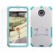 TURQUOISE TRI-SHIELD CASE STAND SCREEN PROTECTOR FOR MOTOROLA MOTO-X 2nd GEN