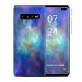 Skin Decal Vinyl Wrap for Samsung Galaxy S10 Plus - decal stickers skins cover - lavender blue purple galaxy