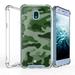 AquaFlex Shock Bumper Design Protection Case and Atom Cloth for Samsung Galaxy J7 Aero - Army Camo Print