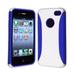 Hybrid Rugged Rubber Matte Hard Case Cover For iPhone 4 4S 4G + Clear Screen Protector