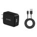 Cellet Wall Charger for Nokia 2.2 - High Power (10 Watt/2.1 Amp) USB Wall Charger with Detachable Micro USB Charger Cable (4 feet) and Atom Cloth