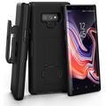 Encased Galaxy Note 9 Belt Case DuraClip Series Slim Fit Holster Shell Combo with Holster Clip and Rubberized Grip Fini