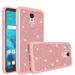 Glitter Shock Proof Phone Case LG Stylo 4/LG Stylo 4 Plus Case [HD Screen Protector] Hybrid Protective Cover - Rose Gold