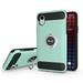 Waloo Products Dual Layer Protective Carbon Fiber Case with Ring Kickstand For all iPhone s