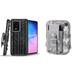 Bemz Armor Samsung Galaxy S20+ Plus 6.7 inch Case Bundle: Heavy Duty Rugged Holster Combo Protection Cover with 600D Waterproof Nylon Material Storage Pouch - (Tire/ACU Pixel Camo)