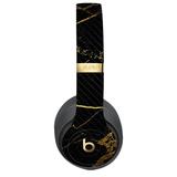 Carbon Fiber Skin Compatible With Beats Studio 3 Wireless Black Gold Marble