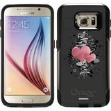 Double Heart Grunge Design on OtterBox Commuter Series Case for Samsung Galaxy S6