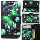 Moto G5 Plus Case Moto X 2017 Case SOGA [Pocketbook Series] PU Leather Magnetic Flip Design Wallet Case for Motorola Moto G5 Plus / Moto X (2017) - Green Butterfly